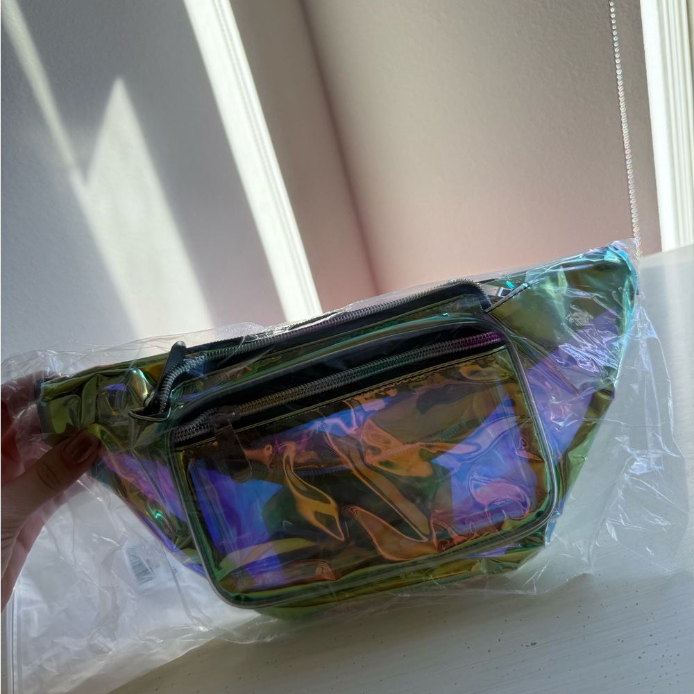 Holographic Iridescent Fanny Pack